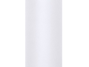 Tüll glatt, weiß, 0,5 x 9m (1 Stk. / 9 lfm)
