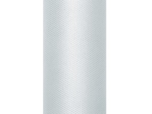 Tüll glatt, grau, 0,8 x 9m