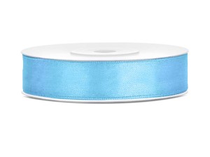 Satinband, hellblau, 12mm/25m (1 Stk. / 25 lfm)