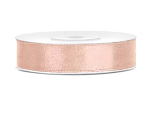 Satinband, hellpfirsich, 12mm/25m (1 Stk. / 25 lfm)