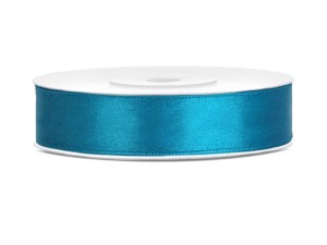 Satinband, türkis, 12mm/25m (1 Stk. / 25 lfm)