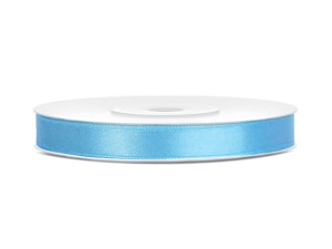 Satinband, hellblau, 6mm/25m (1 Stk. / 25 lfm)