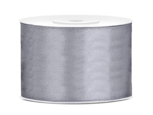 Satinband, grau, 50mm/25m