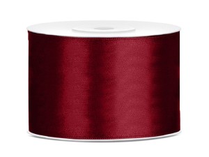 Satinband, bordeauxrot, 50mm/25m