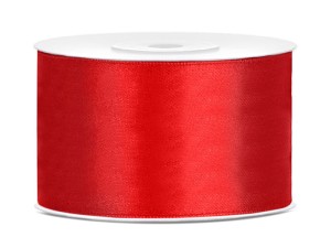 Satinband, rot, 38mm/25m