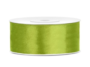 Satinband, apfelgrün, 25mm/25m (1 Stk. / 25 lfm)