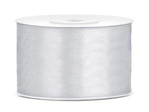 Satinband, silber, 38mm/25m