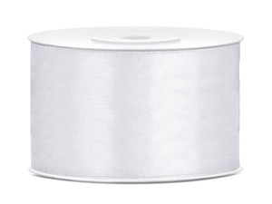 Satinband, weiß, 38mm/25m (1 Stk. / 25 lfm)