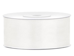 Satinband, creme, 25mm/25m (1 Stk. / 25 lfm)