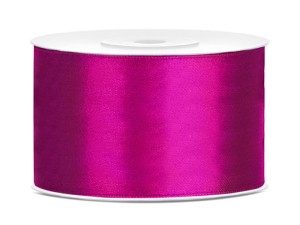 Satinband, fuchsia, 38mm/25m