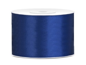 Satinband, marineblau, 50mm/25m