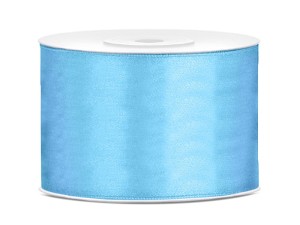 Satinband, hellblau, 50mm/25m
