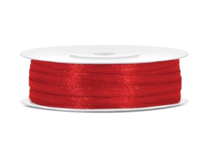 Satinband, rot, 3mm/50m
