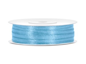Satinband, hellblau, 3mm/50m