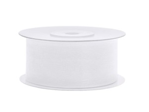 Chiffonband, weiß, 38mm/25m