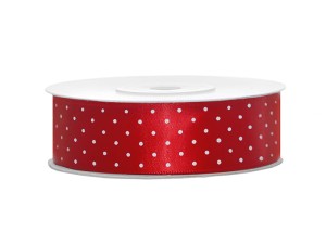 Satinband, rot, 25mm/25m (1 Stk. / 25 lfm)