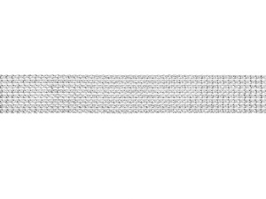 Zirkoniaband, in Silberfarbe, 4x900cm