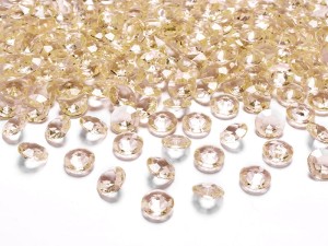 Diamant Konfetti, gold, 12mm (1 VPE / 100 Stk.)