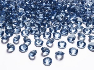 Diamentowe konfetti, c. niebieski, 12mm (1 op. / 100 szt.)