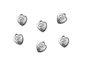 Streudeko Herz, silber, 17mm (1 Pk. / 25 St.)