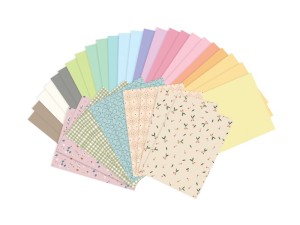 Set mit bunten Papieren zum Ausschneiden, A4, Mix, 34 Blatt