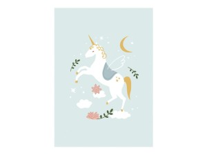 Zeichenblock A4 Einhorn mit weißen Blättern, 50 Blatt