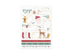 Weihnachtsaufkleber Weihnachtsmann, Mix
