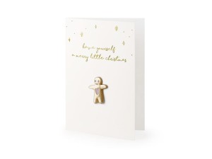 Karte mit Anstecknadel Cookie, 10.5x14.8cm