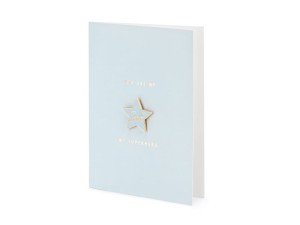 Karte mit Anstecker Dad, 10,5 x 14,8 cm