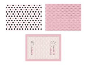 Papierunterlagen Sweets, Mix, 40x30 cm (1 VPE / 6 Stk.)