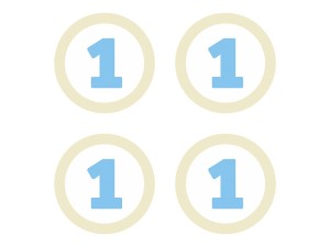 Dekorationen 1, hellblau, 5,5cm (1 VPE / 4 Stk.)