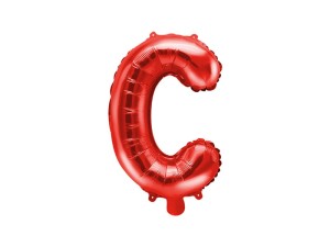 Folienballon Buchstabe ''C'', 35cm, rot