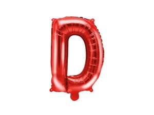 Folienballon Buchstabe ''D'', 35cm, rot