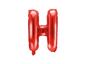 Folienballon Buchstabe ''H'', 35cm, rot