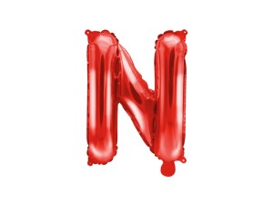 Folienballon Buchstabe ''N'', 35cm, rot