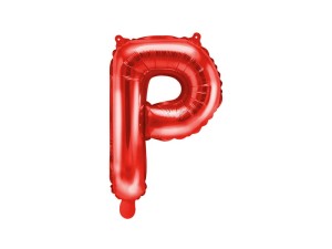 Folienballon Buchstabe ''P'', 35cm, rot