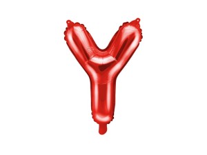 Folienballon Buchstabe ''Y'', 35cm, rot