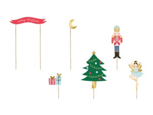 Caketopper Nussknacker, Mix, 8,5-19cm (1 VPE / 6 Stk.)