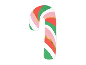 Zuckerstangen-Servietten, Mix, 8x15,5cm (1 VPE / 20 Stk.)