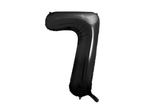 Folienballon Ziffer ''7'', 86cm, schwarz