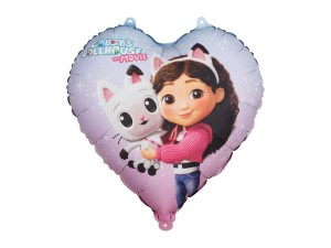 Folieballon Herz Gabby's Dollhouse, 35cm, Mix