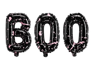 1 Ballon - Schriftzug - BOO