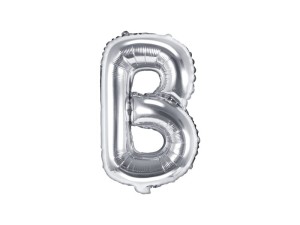 Folienballon Buchstabe ''B'', 35cm, silber