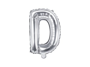 Folienballon Buchstabe ''D'', 35cm, silber