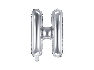 Folienballon Buchstabe ''H'', 35cm, silber