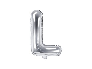 Folienballon Buchstabe ''L'', 35cm, silber
