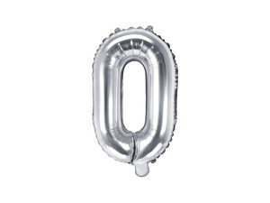 Folienballon Buchstabe ''O'', 35cm, silber