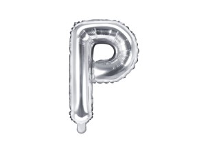 Folienballon Buchstabe ''P'', 35cm, silber