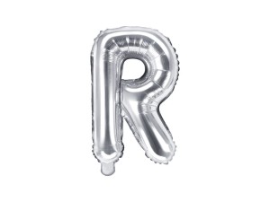 Folienballon Buchstabe ''R'', 35cm, silber
