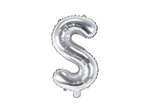 Folienballon Buchstabe ''S'', 35cm, silber